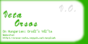 veta orsos business card
